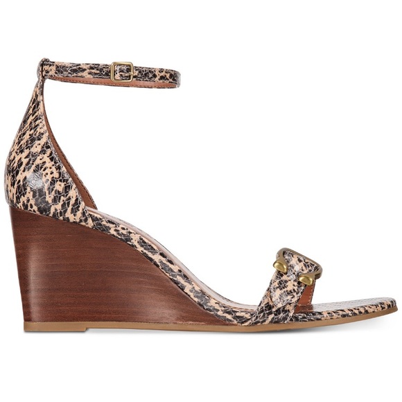 COACH ODETTA ANKLE STRAL WEDGE SANDAL - Picture 2 of 5